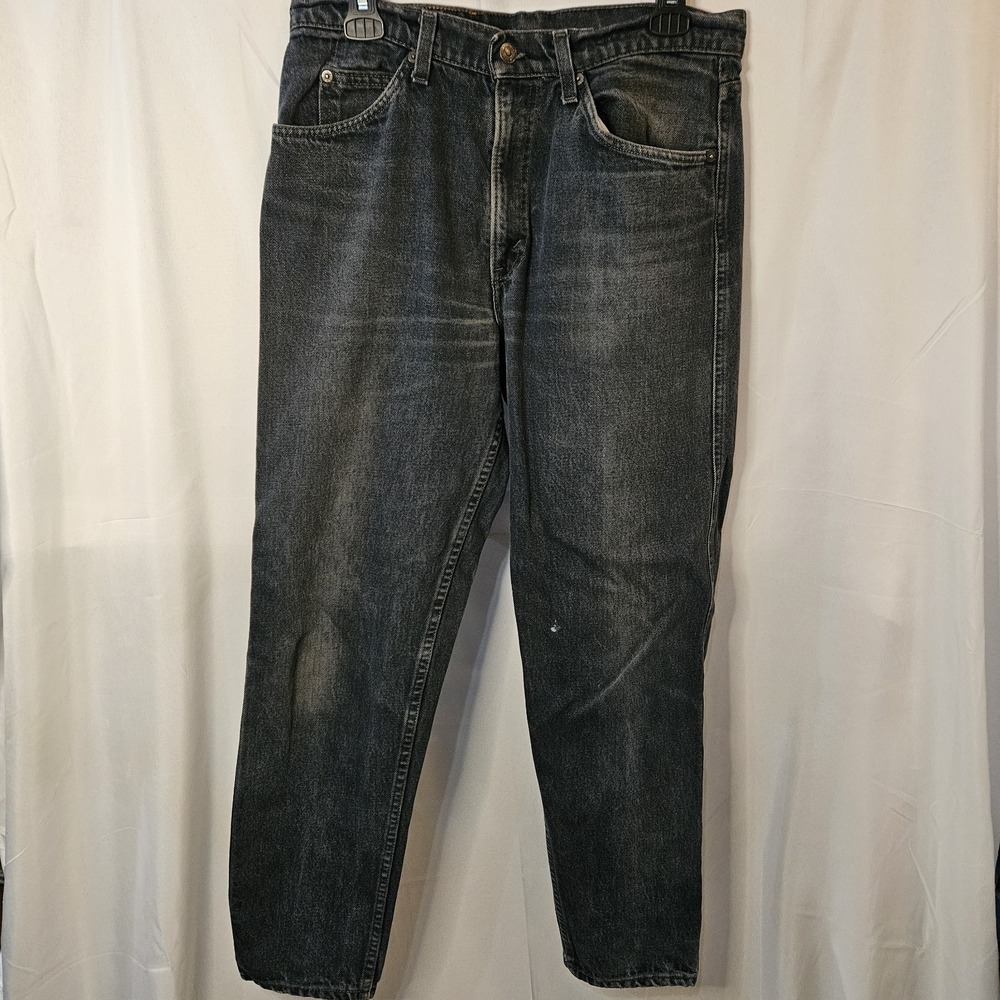 Levi's 550 Relaxed Fit Jeans 90's Faded Blk Mens One Flaw VTG Sz 32 L 40 tapered